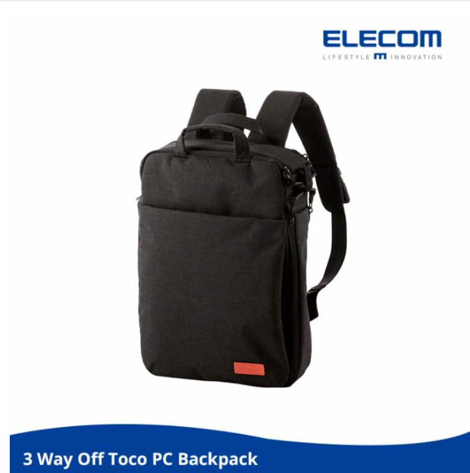 ELECOM 'OFF TOCO OF01 BP' 3-Way Back Pack